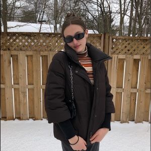 Calvin Klein brown puffer jacket